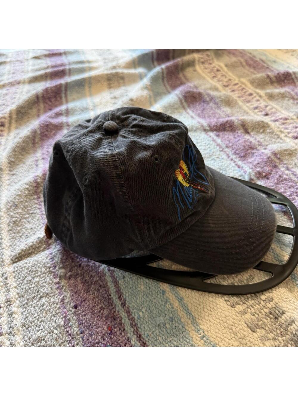 Vintage 90s RARE Maui Jim Sunglasses Strapback Hat Parrot Embroidered Tab OSFA - Picture 3 of 6